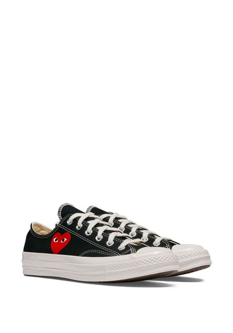 chuck 70 single heart low sneakers black COMME DES GARÇONS PLAY X CONVERSE | AZ-K128-0011